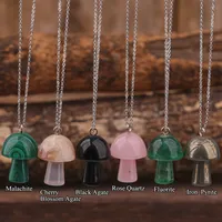 gemstone mushroom pendent