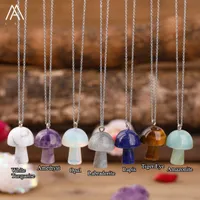 gemstone mushroom pendent