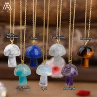 gemstone mushroom pendent