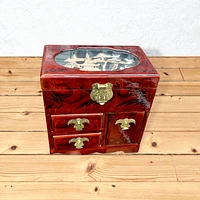 jewelry box with cork art on top