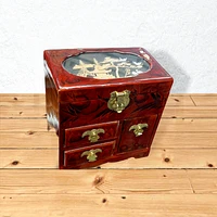 jewelry box with cork art on top