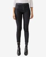 True Religion Women's Glitz Halle High Rise Skinny Ankle Button Fly