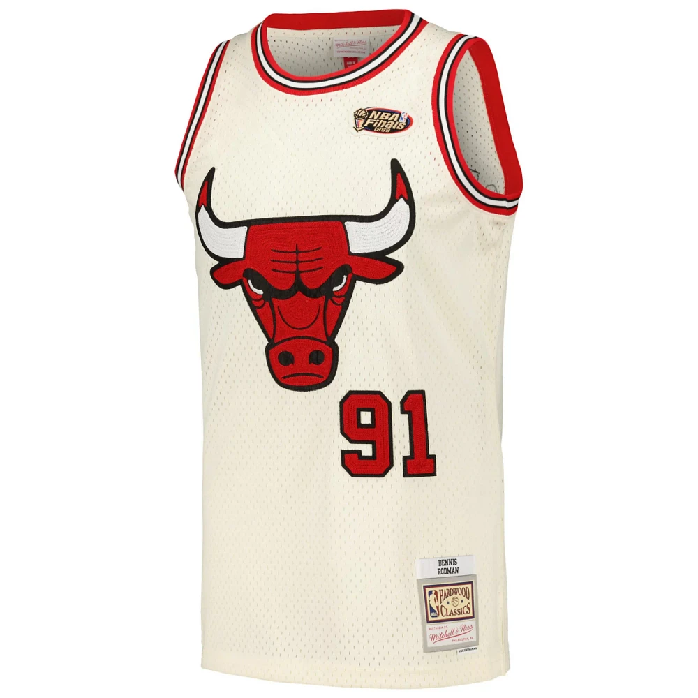 Mitchell Ness Dennis Rodman Chicago Bulls Chainstitch Swingman