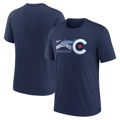 売れ筋商品|||ナイキ Tシャツ トップス レディース Men's Heather Black Chicago Cubs Swing Big Tri-Blend T-shirt Heather Black Men's Chicago Cubs Nike Heather Black Swing Big Tri-Blend T