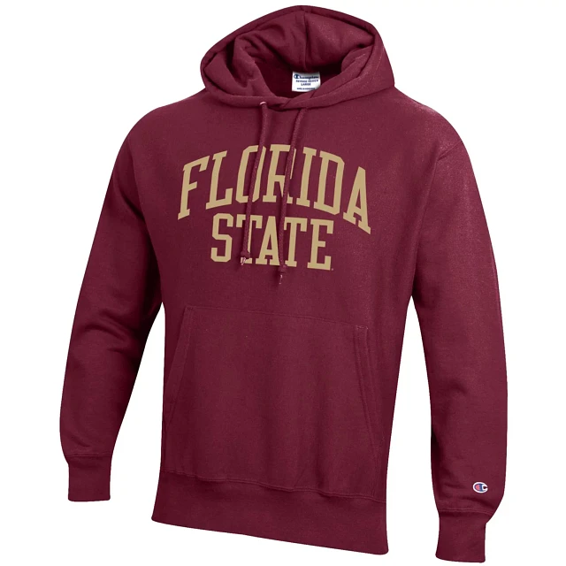 Champion Florida State Seminoles Arch Over Logo Pullover Hoodie at