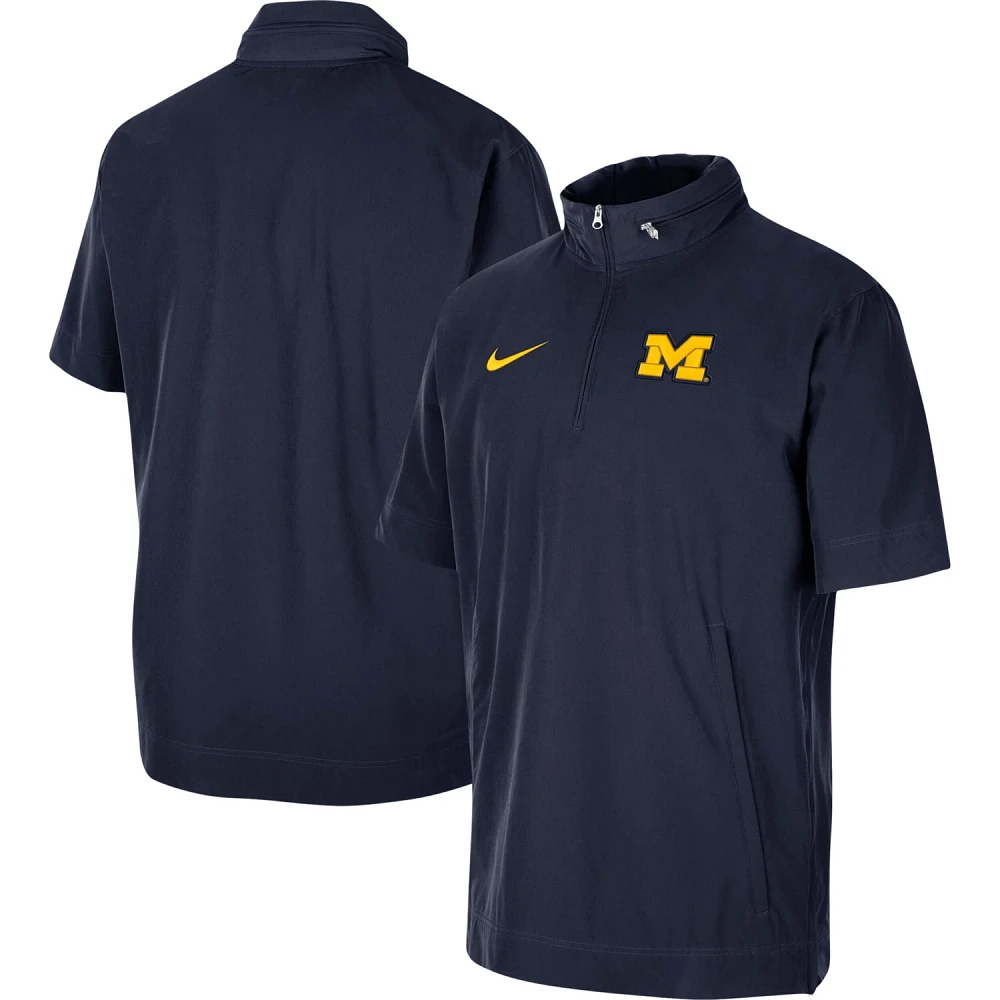 ウェア NIKE FORCE short sleeve warm up jacket Nike AUTHENTICS MEN'S WARM-UP SHORT SLEEVE JACKET, BLUE, 3XL