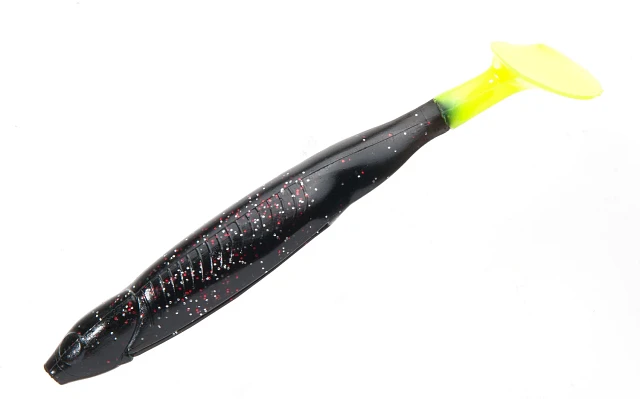 Leurre Souple Bass Assassin Swimbait 4 Pouces - White Shad Rose Queue - 10 Pièces