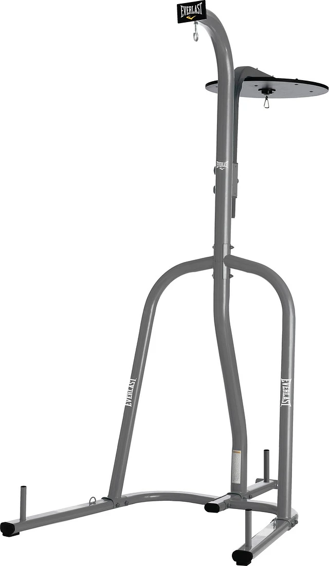 Dual-Station Heavy Bag Stand, newest Black Steel