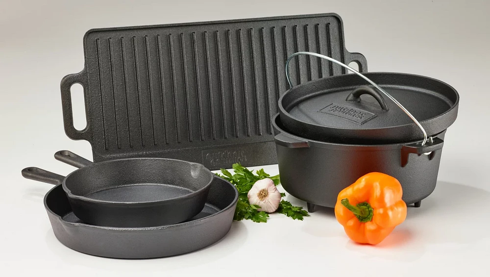 Outdoor Gourmet 5-Piece Cast-Iron Cookware Set at Hamilton Place
