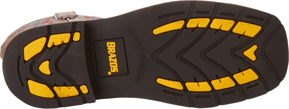 Brazos Men's Bandero 2.0 Steel Toe Wellington Work Boots at