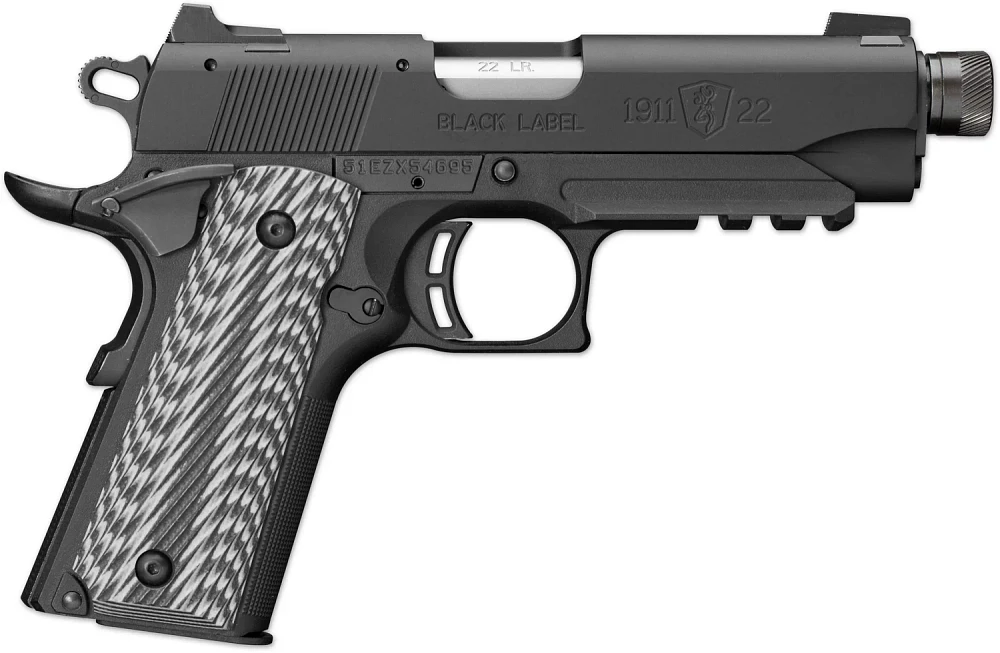 Browning 1911-22 Compact Black Label Suppressor Ready .22 LR Pistol ...