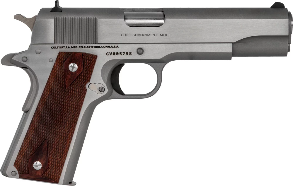 COLT 1911 ガバメント　ガスガン .45 ACP ニッケル コルト ガバメント シリーズ'70 ニッケルフィニッシュ - ガス