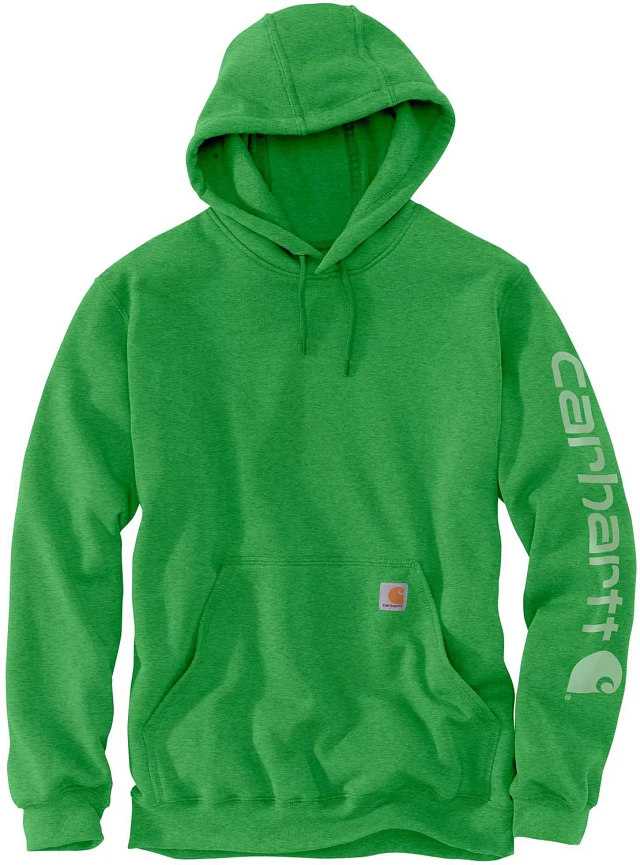 Carhartt Men's Midweight Signature Sleeve Logo Hooded