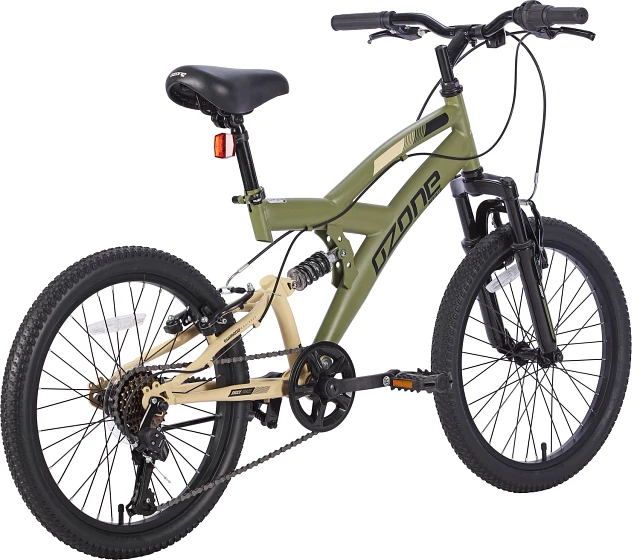 Ozone 500 Boys' Shock Force 24 21-Speed Full Suspension Mountain