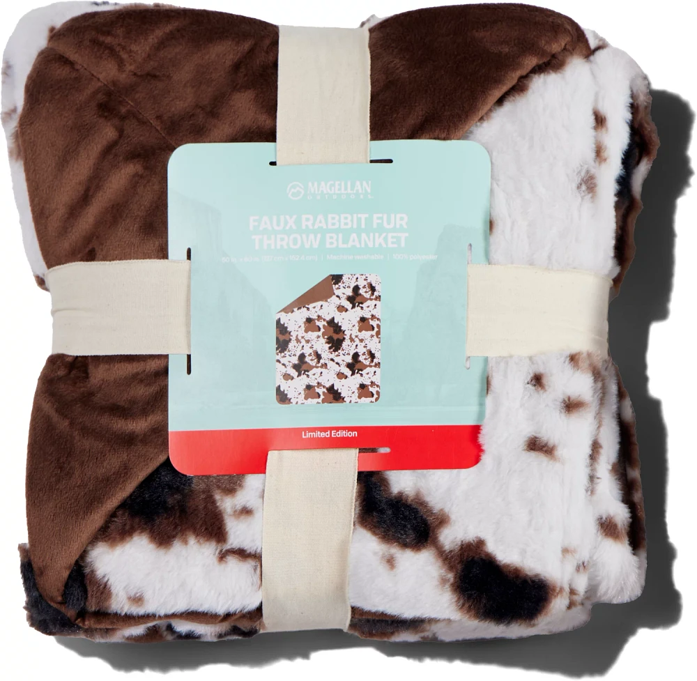 Magellan Outdoors 50x60 Faux Rabbit Fur Throw Blanket at Hamilton