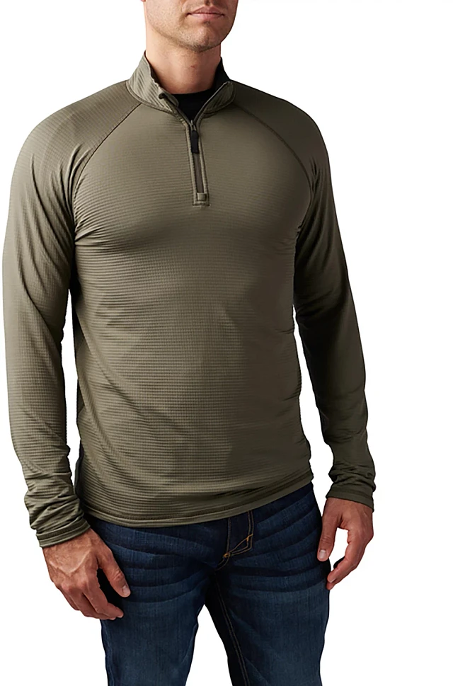 Magellan Outdoors Pro Men's 1/4 Zip Long Sleeve Pullover Top at