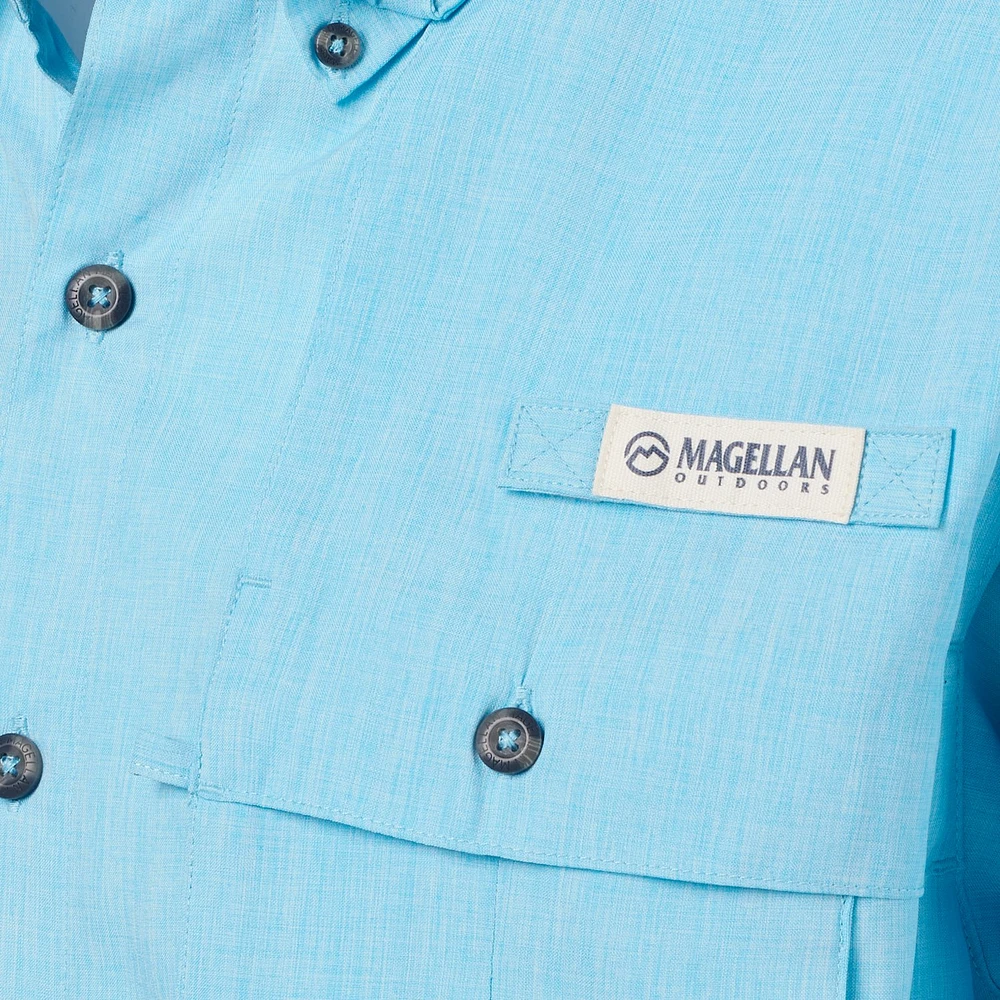 Magellan Outdoors Men's Aransas Pass Heather Short Sleeve