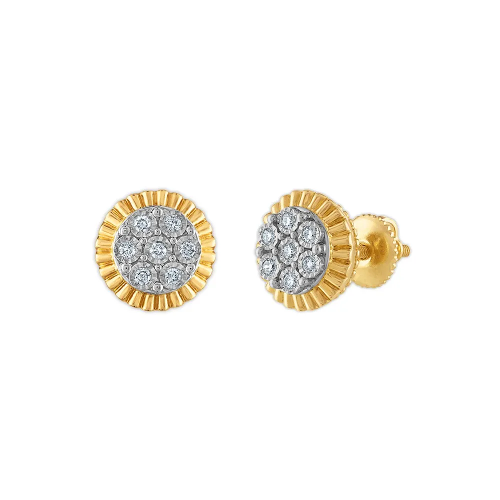 Rolex top stud earrings