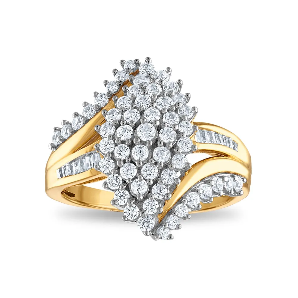 Jcpenney diamond discount cluster ring