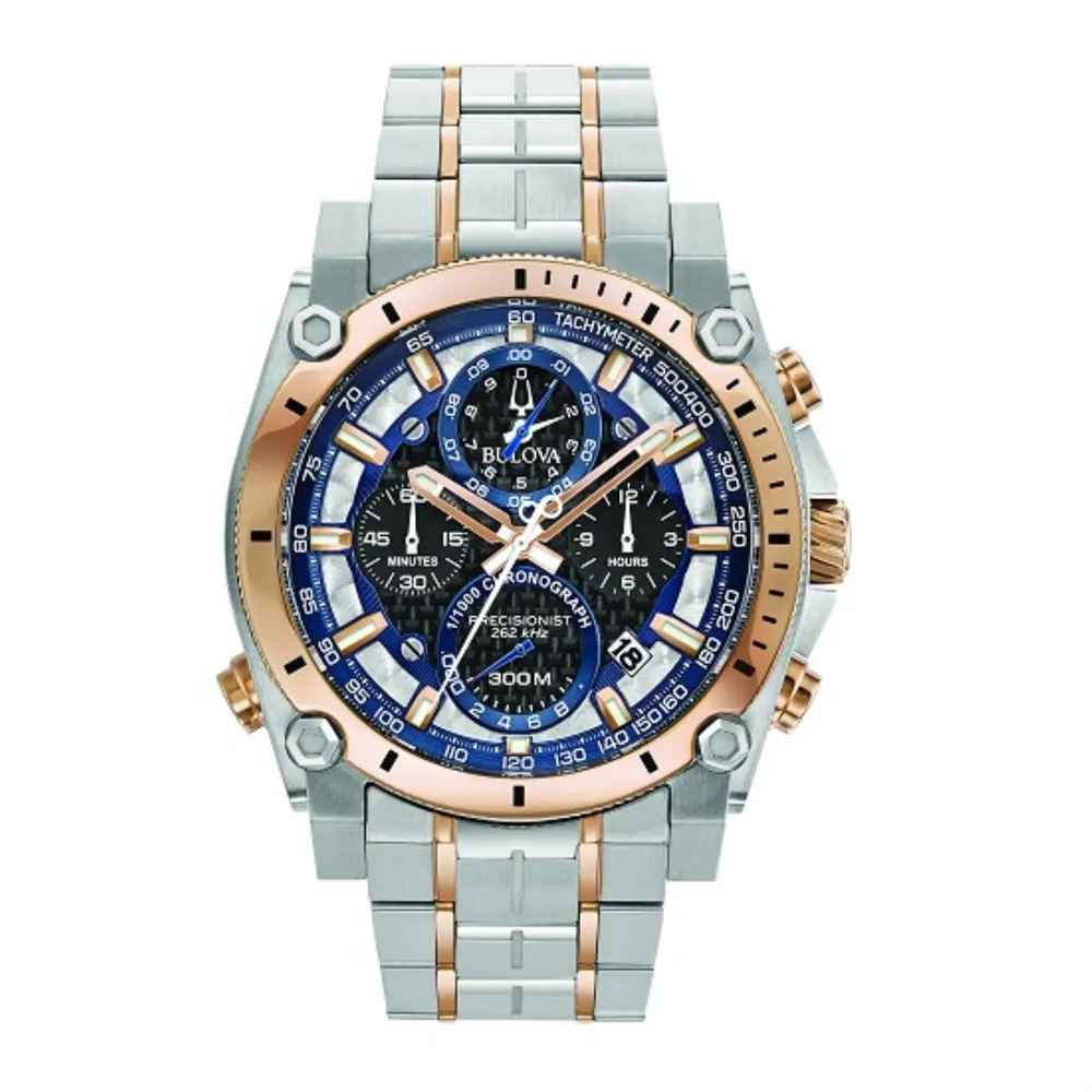 Daniel s Jewelers Bulova Precisionist with 46X46 MM Blue Round