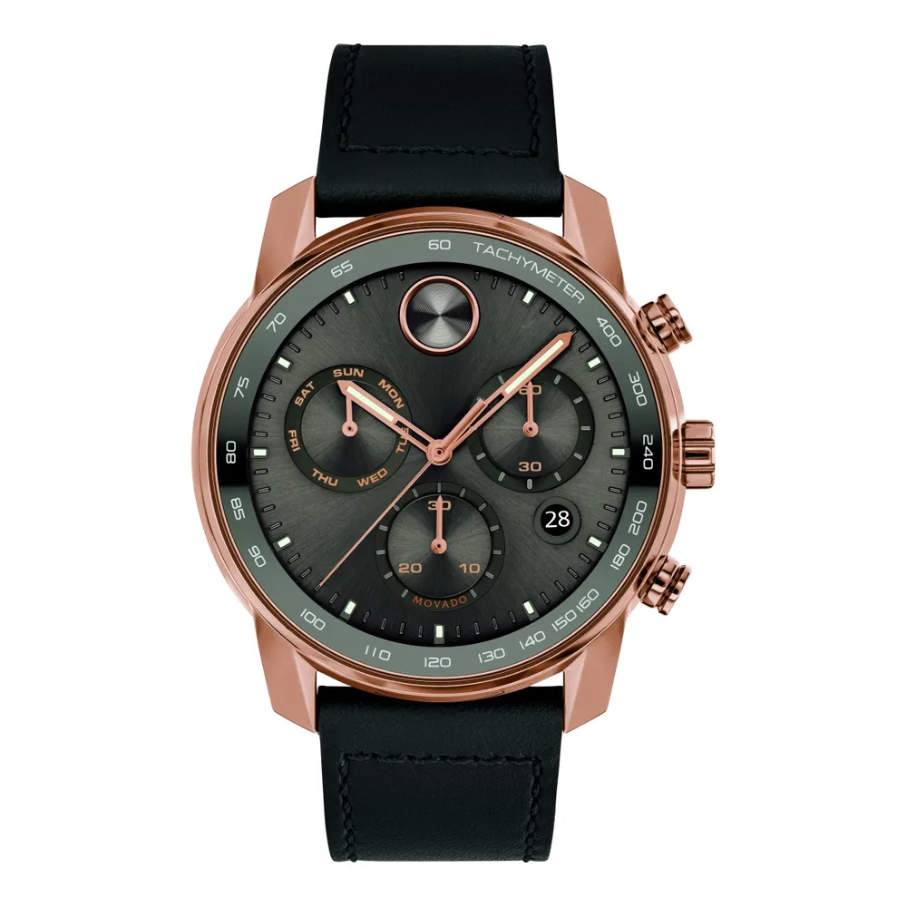 Daniel s Jewelers Movado BOLD Verso with 44X44 MM Gunmetal Round