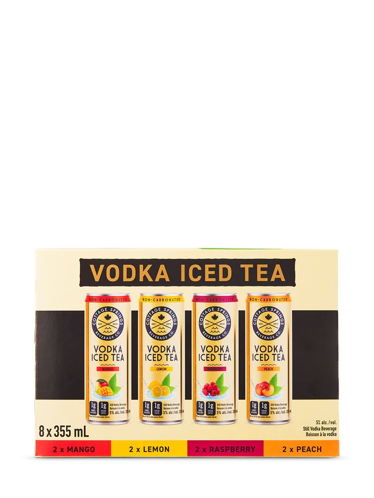 LCBO Cottage Springs Vodka Iced Tea Mixed 8 Pack Bramalea City Centre