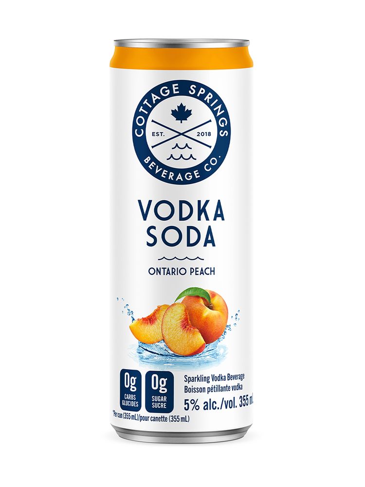 LCBO Cottage Springs Ontario Peach Vodka Soda Bramalea City Centre