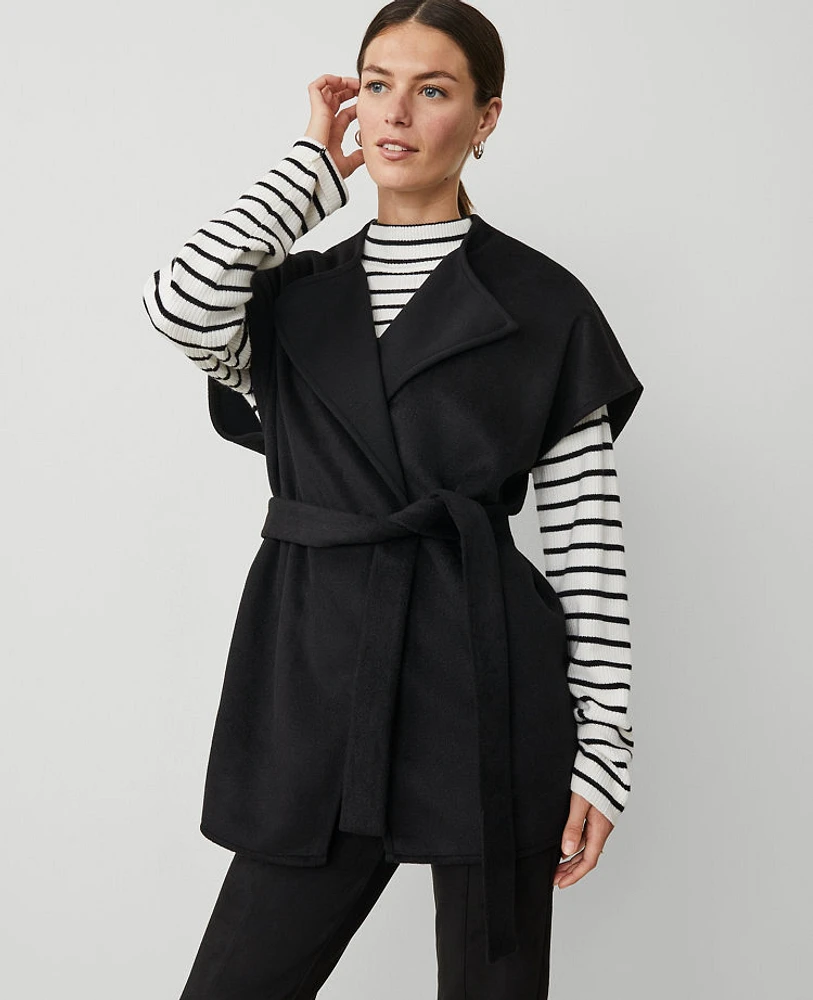Ann Taylor Cap Sleeve Belted Poncho Women's | The Summit