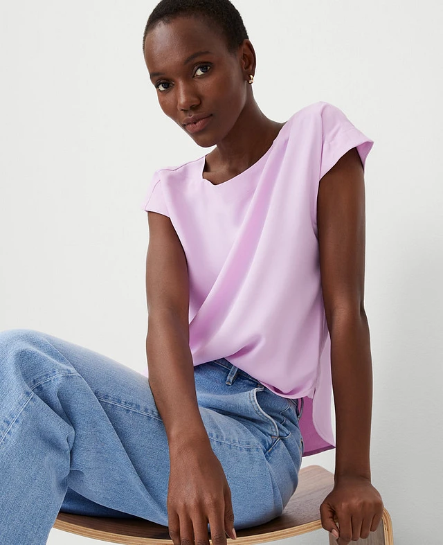 Ann Taylor Boatneck Shirttail Top Women's | The Summit