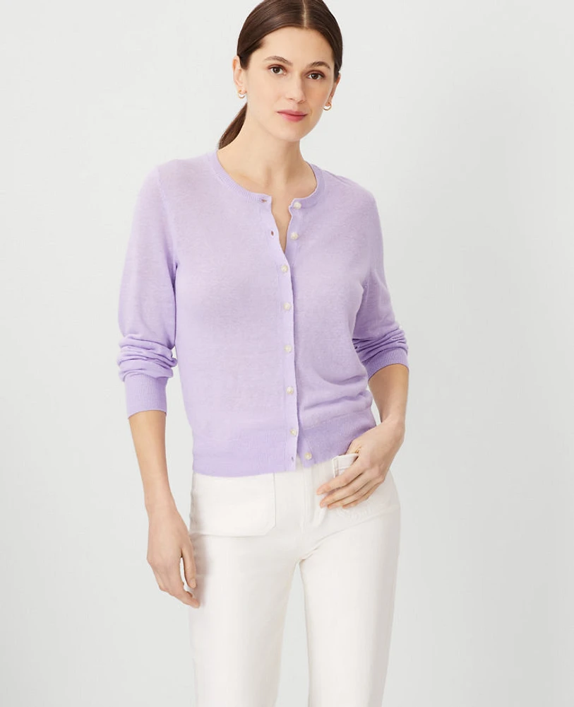 Ann taylor cropped cardigan best sale