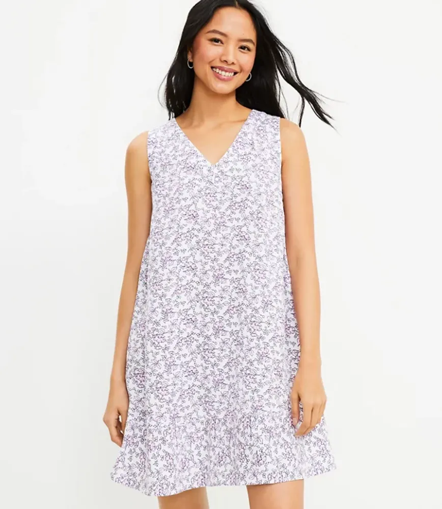 Loft flutter flounce dress hotsell