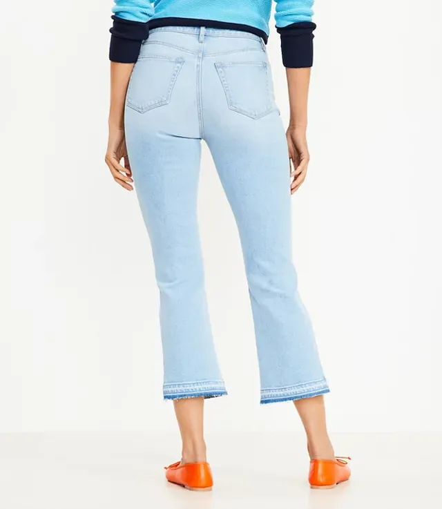 Loft Chewed Hem hotsell High Rise Kick Crop Jeans