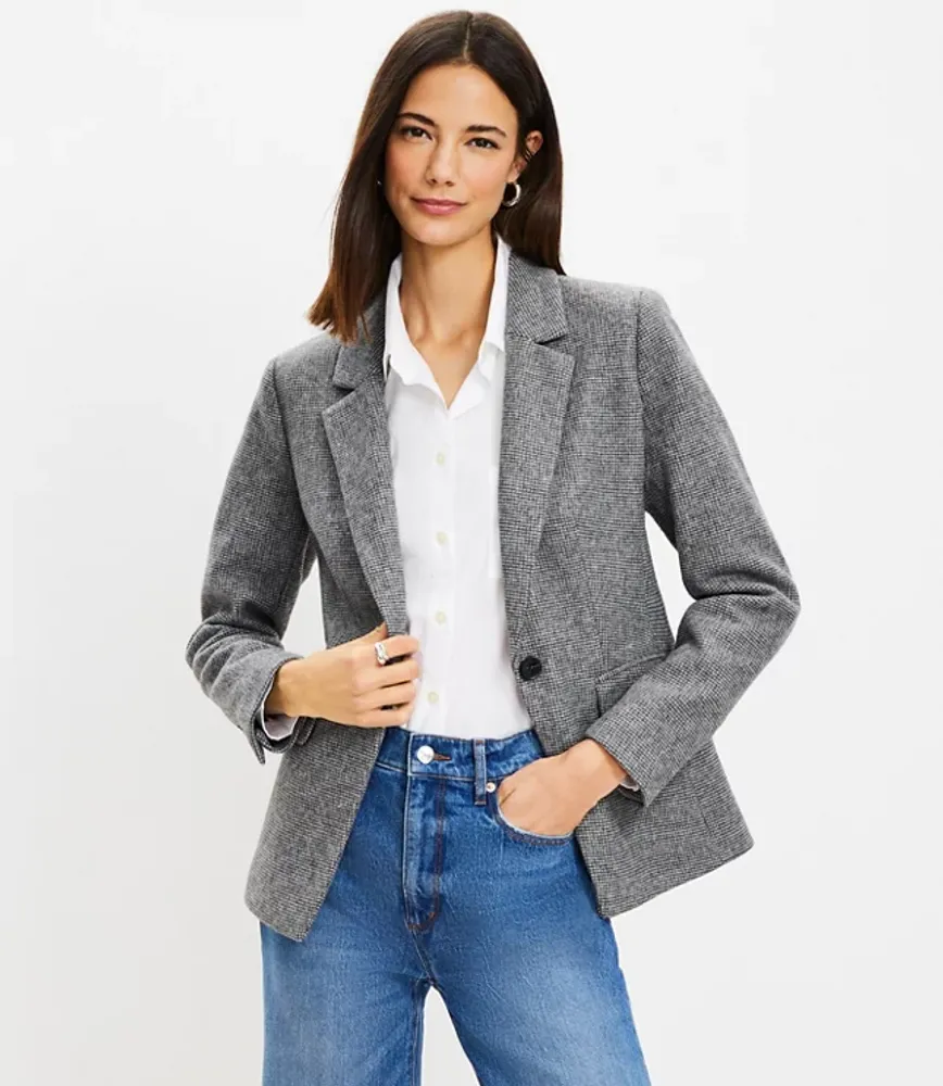 Loft herringbone modern on sale blazer