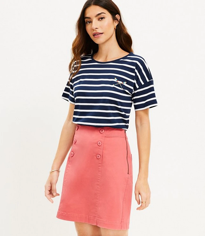 Button sailor skirt best sale