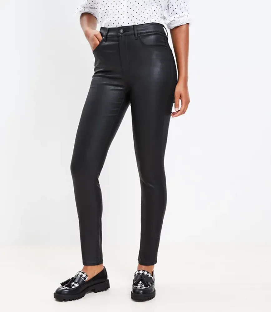 Coated leggings petite best sale