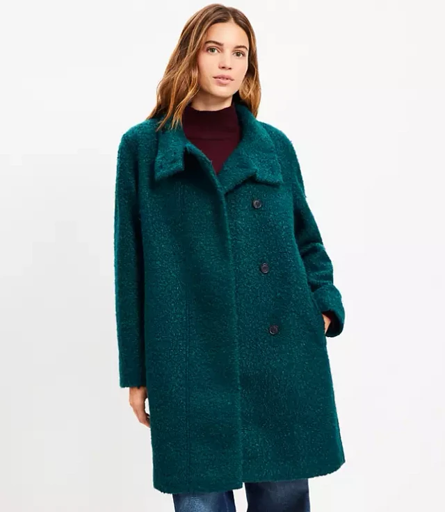 Loft Curly Funnel Neck Coat at Hamilton Place in Chattanooga, TN