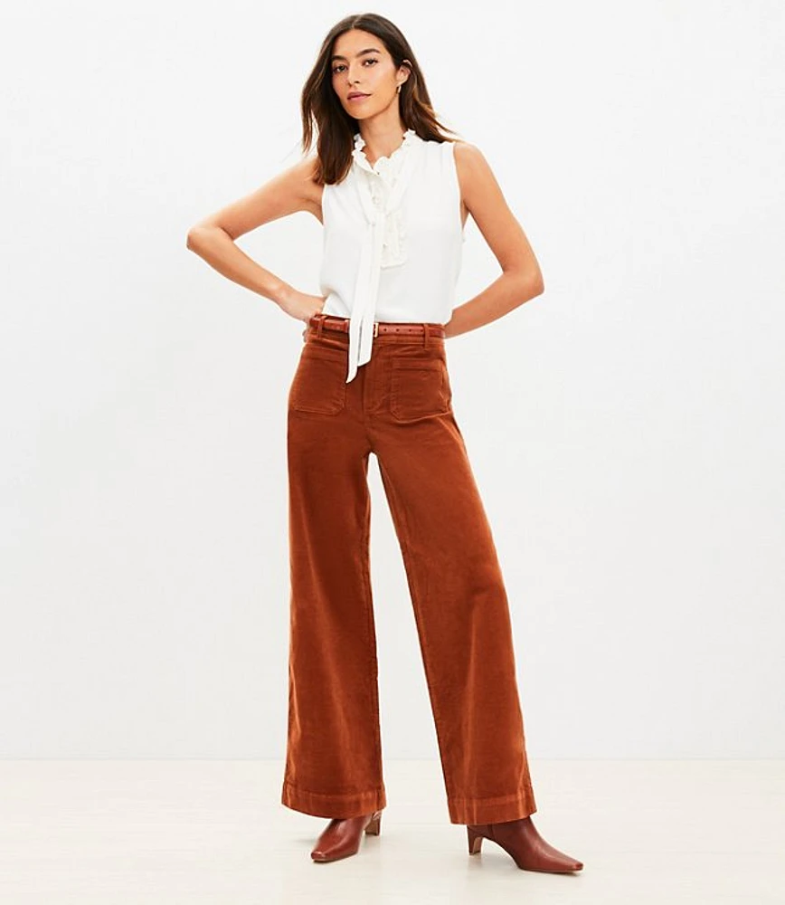 Loft Palmer Wide Leg Pants Brushed Corduroy | The Shops at