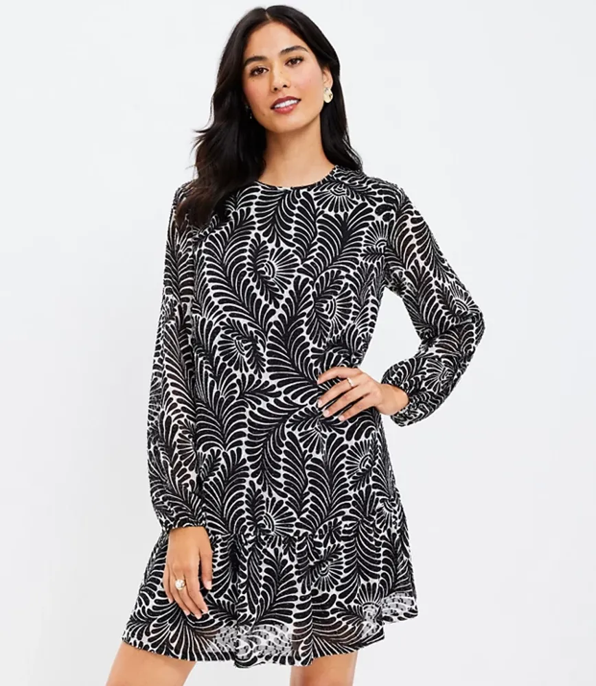 Loft 2024 flounce dress