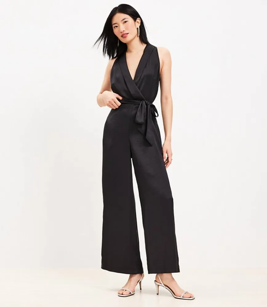 Silk cheap wrap jumpsuit