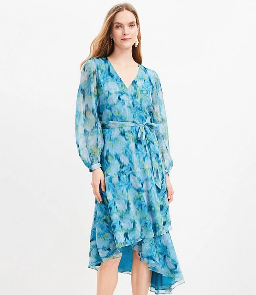 Floral wrap dress loft best sale