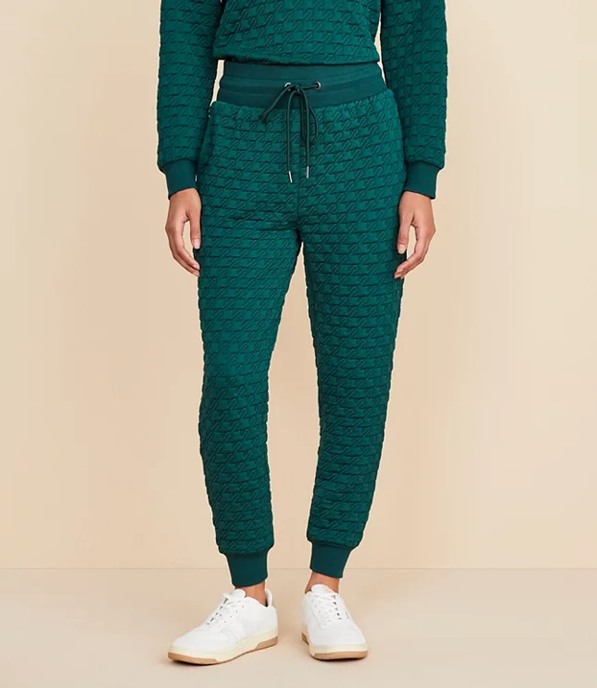 Lou & Grey Houndstooth Jacquard Joggers | The Summit