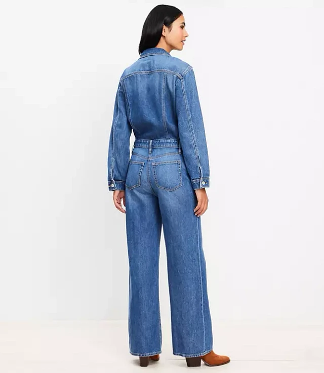Best loft denim jumpsuit Online
