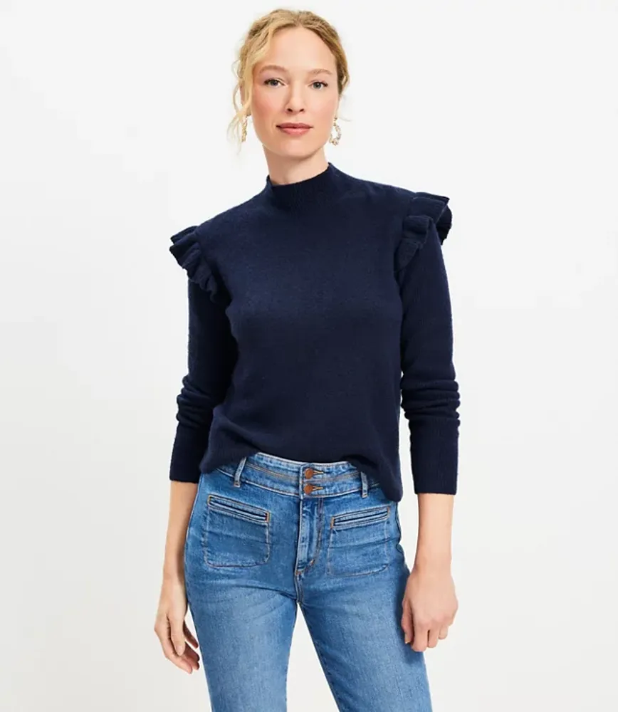 Loft crew neck sweater hot sale