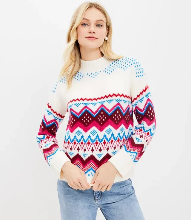 Aerie fair isle tunic on sale sweater