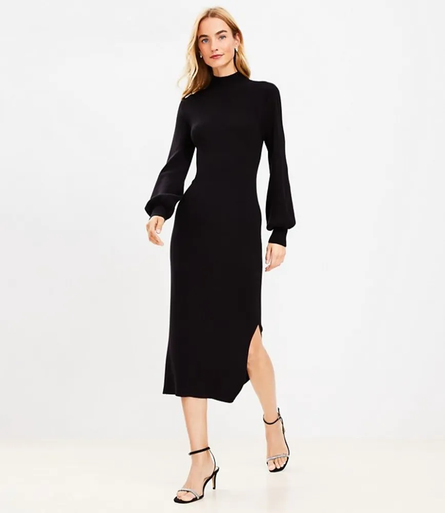 Turtleneck midi hot sale sweater dress