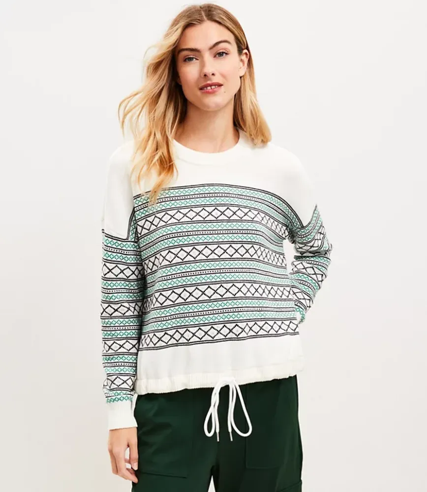 Sweater on sale with drawstring