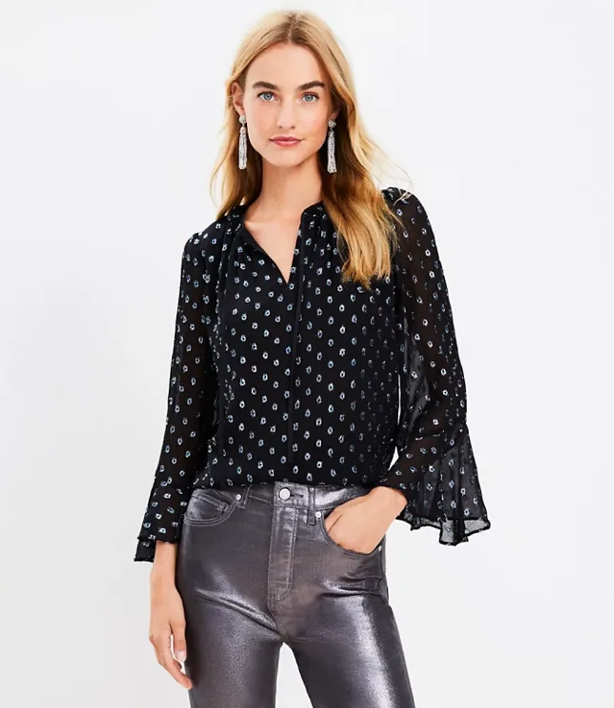 Loft polka dot blouse on sale