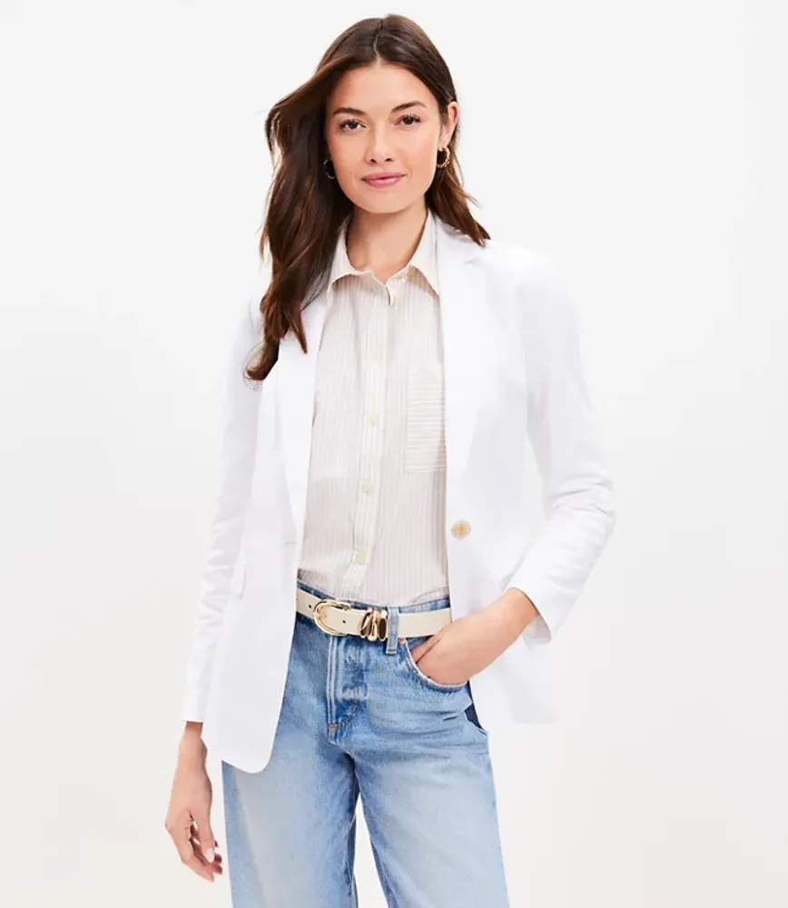 White hot sale blazer loft