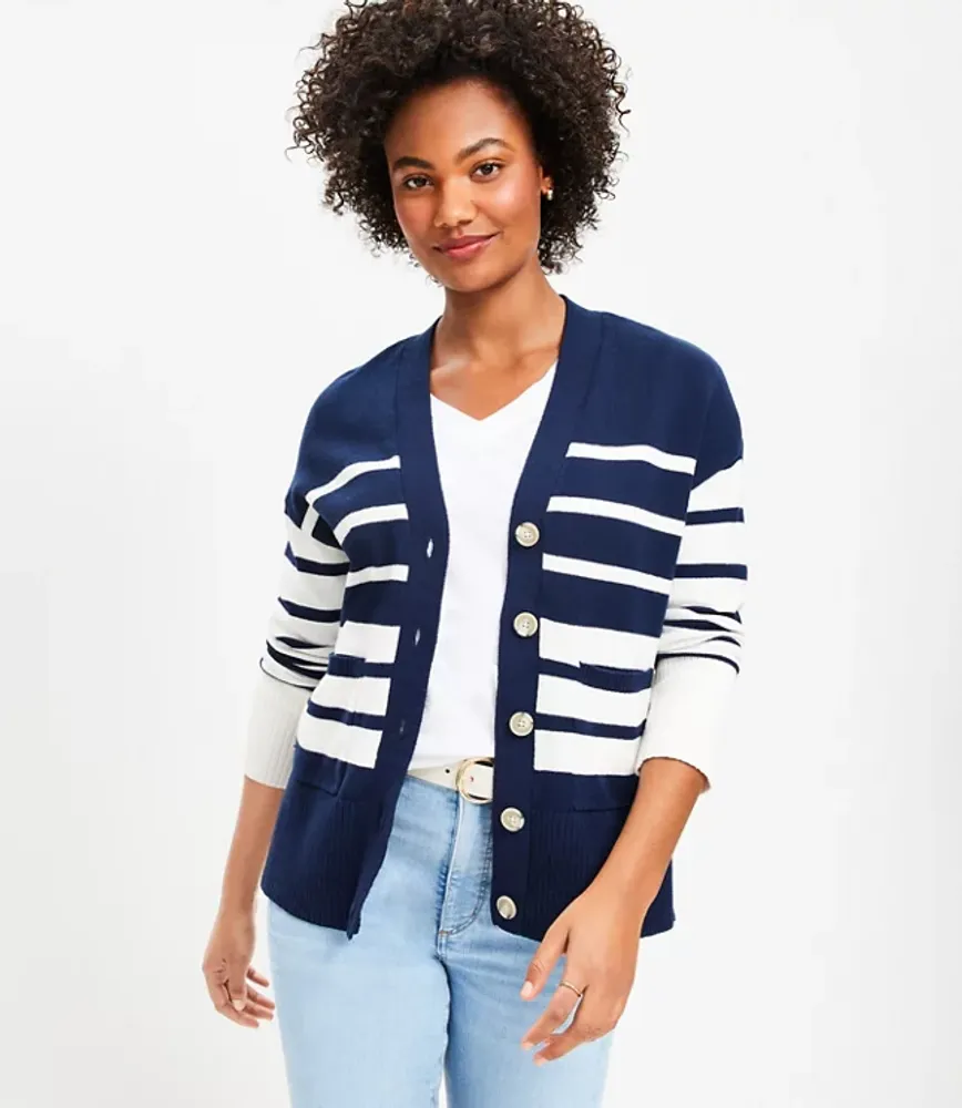 Striped hotsell boyfriend cardigan