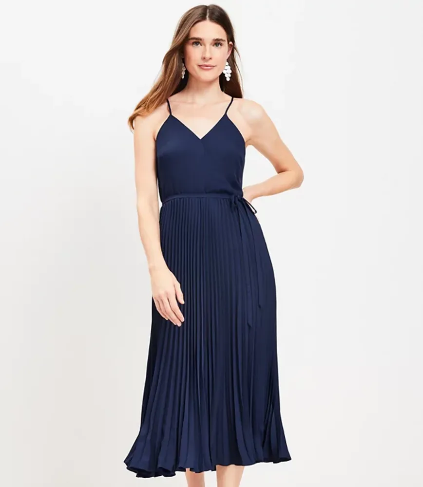 Loft hotsell pleated dress